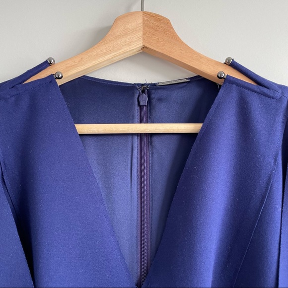 Elie Tahari Lourdes slit-sleeve sheath dress, indigo - Picture 6 of 7